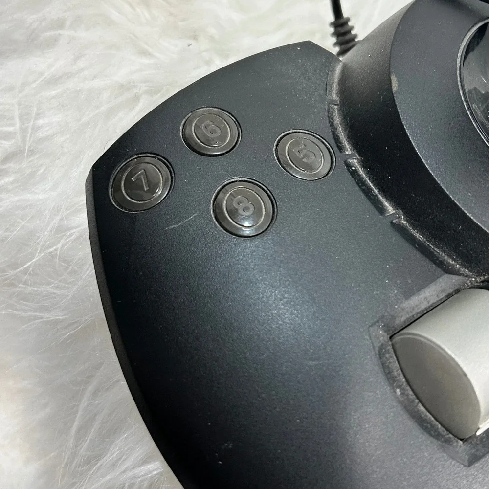 Microsoft Sidewinder Precision 2 Joystick USB Gaming Controller‎ Black untested